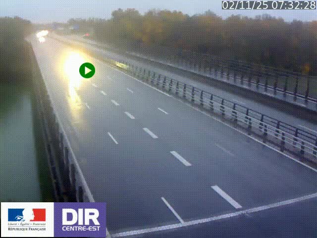 <h2>Caméra trafic à la jonction entre l'A46 (Rocade-est de Lyon) et l'A42 à hauteur de Vault-en-Velin en direction de Marseille</h2>