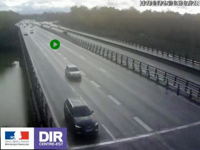 <h2>Caméra trafic à la jonction entre l'A46 (Rocade-est de Lyon) et l'A42 à hauteur de Vault-en-Velin en direction de Marseille</h2>