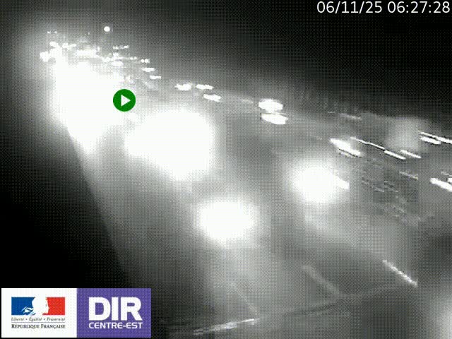 <h2>Caméra trafic à la jonction entre l'A46 (Rocade-est de Lyon) et l'A42 à hauteur de Vault-en-Velin en direction de Marseille</h2>