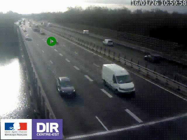 <h2>Caméra trafic à la jonction entre l'A46 (Rocade-est de Lyon) et l'A42 à hauteur de Vault-en-Velin en direction de Marseille</h2>