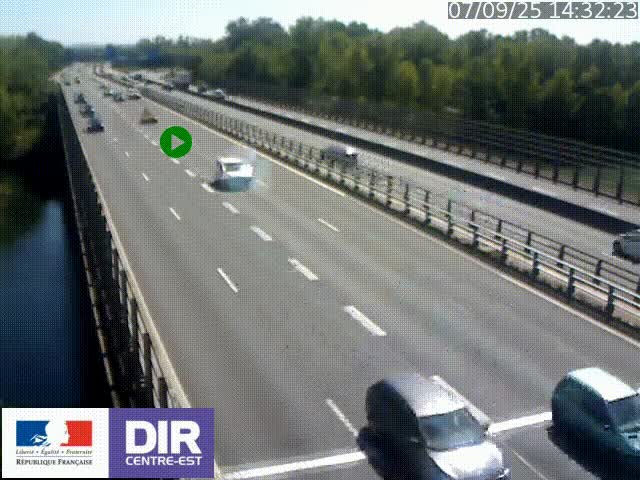 <h2>Caméra trafic à la jonction entre l'A46 (Rocade-est de Lyon) et l'A42 à hauteur de Vault-en-Velin en direction de Marseille</h2>
