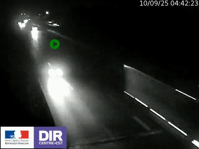 <h2>Caméra trafic à la jonction entre l'A46 (Rocade-est de Lyon) et l'A42 à hauteur de Vault-en-Velin en direction de Marseille</h2>