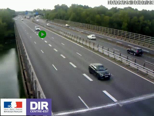 <h2>Caméra trafic à la jonction entre l'A46 (Rocade-est de Lyon) et l'A42 à hauteur de Vault-en-Velin en direction de Marseille</h2>