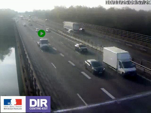 <h2>Caméra trafic à la jonction entre l'A46 (Rocade-est de Lyon) et l'A42 à hauteur de Vault-en-Velin en direction de Marseille</h2>