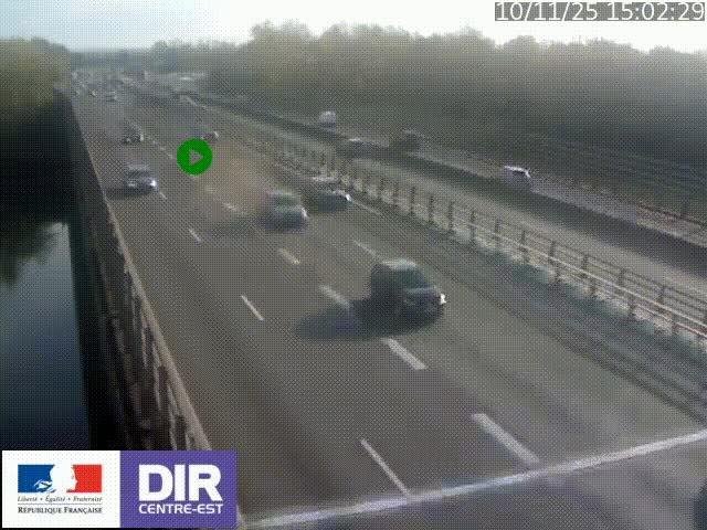 <h2>Caméra trafic à la jonction entre l'A46 (Rocade-est de Lyon) et l'A42 à hauteur de Vault-en-Velin en direction de Marseille</h2>