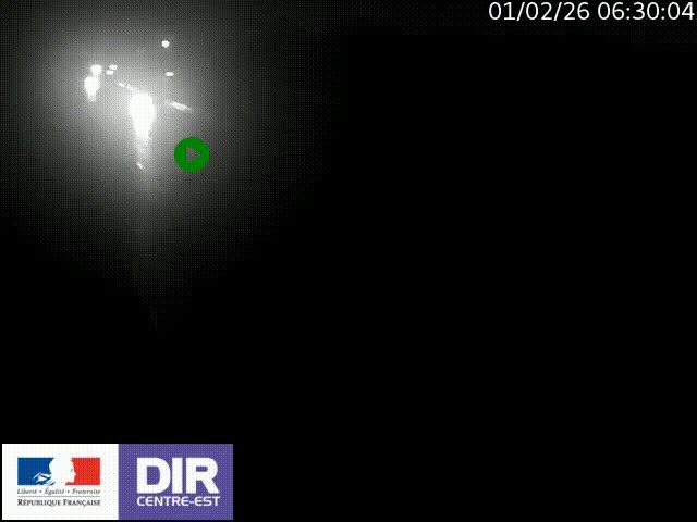 Caméra trafic à la jonction entre l'A46 (Rocade-est de Lyon) et l'A42 à hauteur de Vault-en-Velin en direction de Marseille