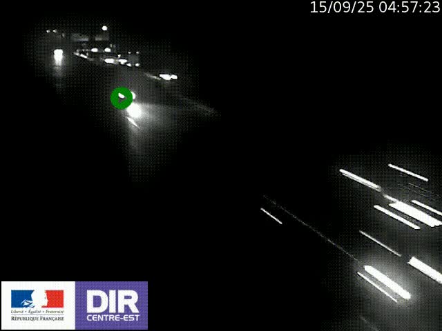 <h2>Caméra trafic à la jonction entre l'A46 (Rocade-est de Lyon) et l'A42 à hauteur de Vault-en-Velin en direction de Marseille</h2>