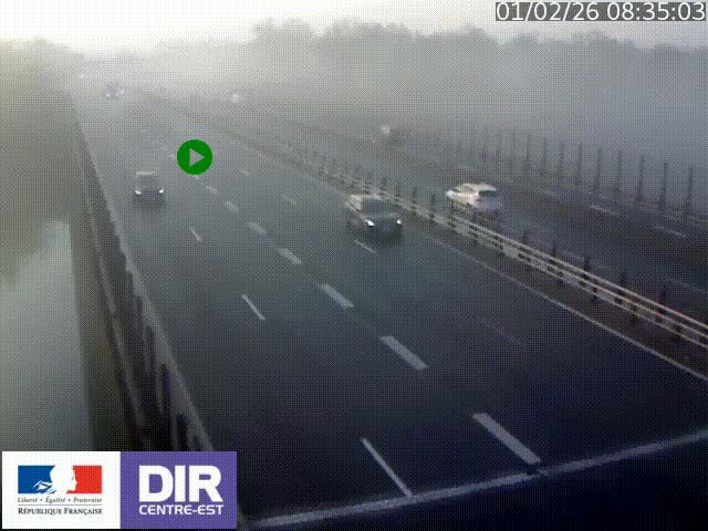 <h2>Caméra trafic à la jonction entre l'A46 (Rocade-est de Lyon) et l'A42 à hauteur de Vault-en-Velin en direction de Marseille</h2>