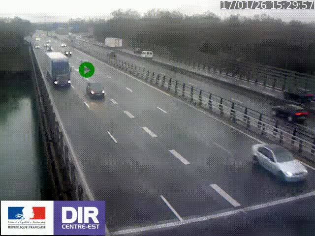<h2>Caméra trafic à la jonction entre l'A46 (Rocade-est de Lyon) et l'A42 à hauteur de Vault-en-Velin en direction de Marseille</h2>