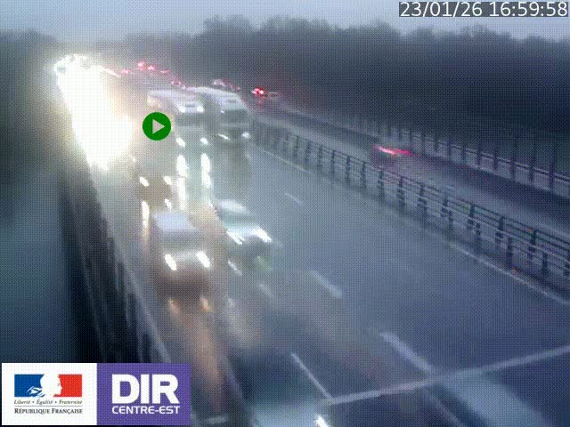 <h2>Caméra trafic à la jonction entre l'A46 (Rocade-est de Lyon) et l'A42 à hauteur de Vault-en-Velin en direction de Marseille</h2>