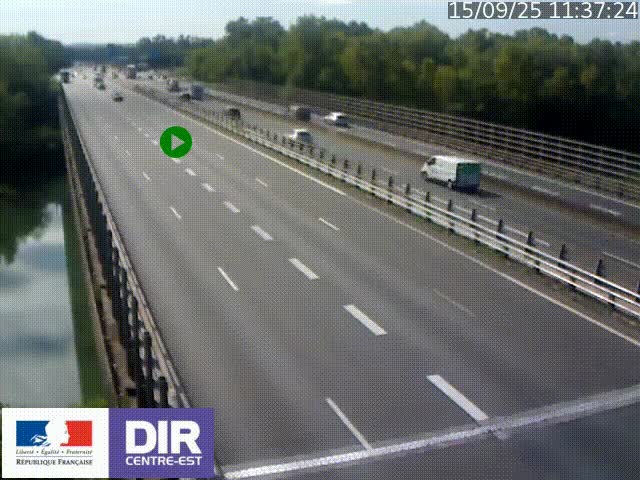 <h2>Caméra trafic à la jonction entre l'A46 (Rocade-est de Lyon) et l'A42 à hauteur de Vault-en-Velin en direction de Marseille</h2>