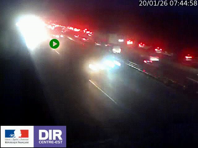 <h2>Caméra trafic à la jonction entre l'A46 (Rocade-est de Lyon) et l'A42 à hauteur de Vault-en-Velin en direction de Marseille</h2>