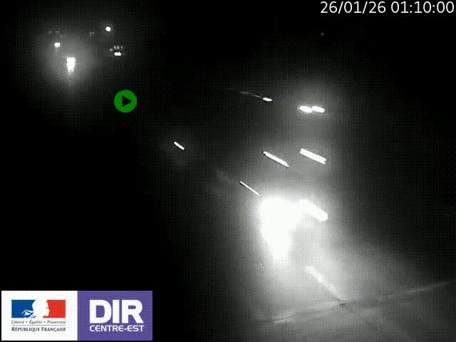 <h2>Caméra trafic à la jonction entre l'A46 (Rocade-est de Lyon) et l'A42 à hauteur de Vault-en-Velin en direction de Marseille</h2>