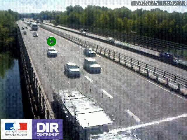 <h2>Caméra trafic à la jonction entre l'A46 (Rocade-est de Lyon) et l'A42 à hauteur de Vault-en-Velin en direction de Marseille</h2>