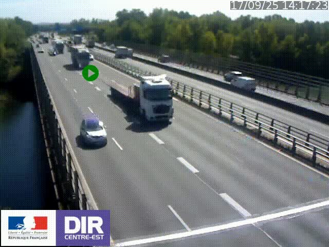 <h2>Caméra trafic à la jonction entre l'A46 (Rocade-est de Lyon) et l'A42 à hauteur de Vault-en-Velin en direction de Marseille</h2>