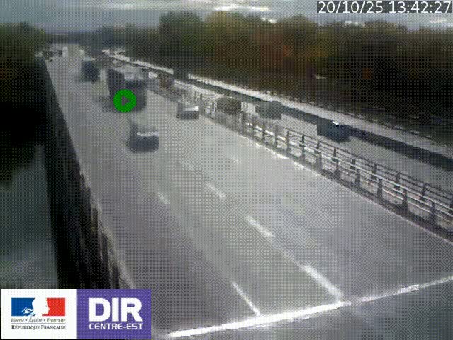 <h2>Caméra trafic à la jonction entre l'A46 (Rocade-est de Lyon) et l'A42 à hauteur de Vault-en-Velin en direction de Marseille</h2>