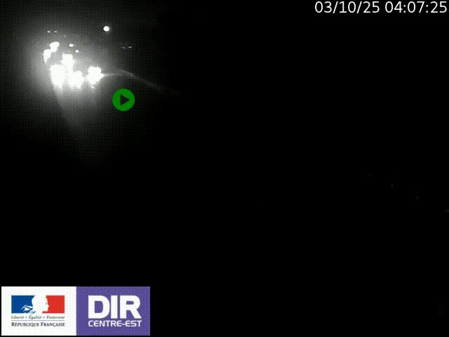 Caméra trafic à la jonction entre l'A46 (Rocade-est de Lyon) et l'A42 à hauteur de Vault-en-Velin en direction de Marseille