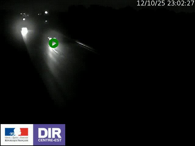 Caméra trafic à la jonction entre l'A46 (Rocade-est de Lyon) et l'A42 à hauteur de Vault-en-Velin en direction de Marseille