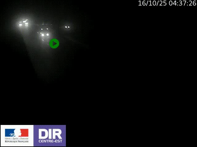 Caméra trafic à la jonction entre l'A46 (Rocade-est de Lyon) et l'A42 à hauteur de Vault-en-Velin en direction de Marseille