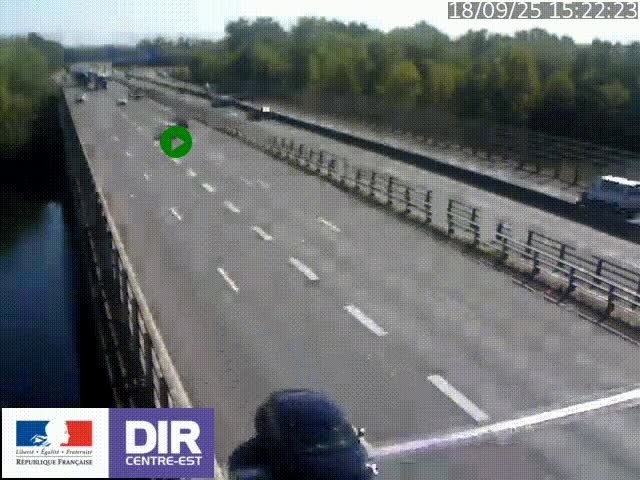 <h2>Caméra trafic à la jonction entre l'A46 (Rocade-est de Lyon) et l'A42 à hauteur de Vault-en-Velin en direction de Marseille</h2>