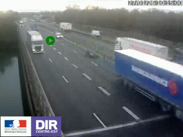 <h2>Caméra trafic à la jonction entre l'A46 (Rocade-est de Lyon) et l'A42 à hauteur de Vault-en-Velin en direction de Marseille</h2>