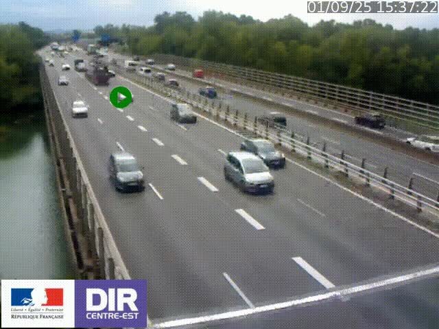 <h2>Caméra trafic à la jonction entre l'A46 (Rocade-est de Lyon) et l'A42 à hauteur de Vault-en-Velin en direction de Marseille</h2>