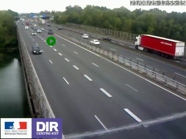 <h2>Caméra trafic à la jonction entre l'A46 (Rocade-est de Lyon) et l'A42 à hauteur de Vault-en-Velin en direction de Marseille</h2>