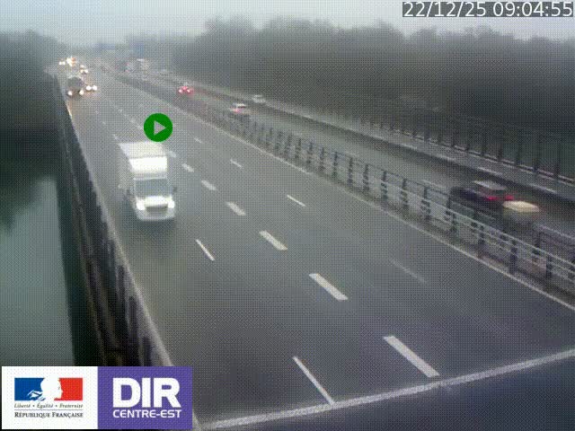 <h2>Caméra trafic à la jonction entre l'A46 (Rocade-est de Lyon) et l'A42 à hauteur de Vault-en-Velin en direction de Marseille</h2>