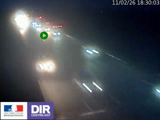 <h2>Caméra trafic à la jonction entre l'A46 (Rocade-est de Lyon) et l'A42 à hauteur de Vault-en-Velin en direction de Marseille</h2>