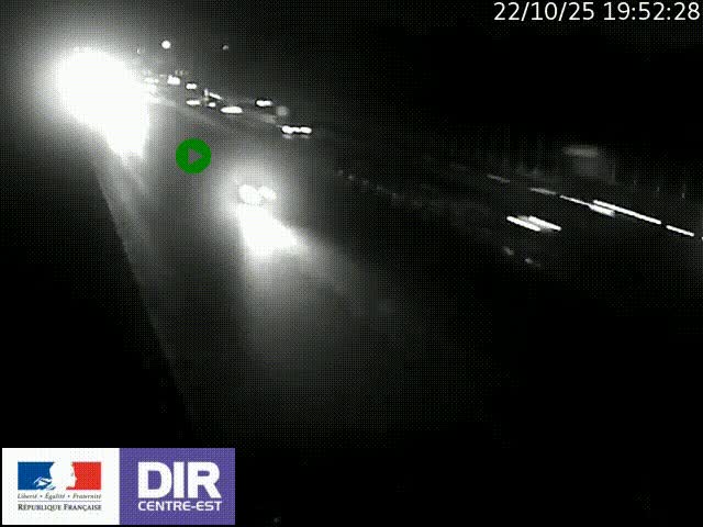 <h2>Caméra trafic à la jonction entre l'A46 (Rocade-est de Lyon) et l'A42 à hauteur de Vault-en-Velin en direction de Marseille</h2>