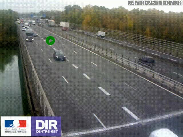 <h2>Caméra trafic à la jonction entre l'A46 (Rocade-est de Lyon) et l'A42 à hauteur de Vault-en-Velin en direction de Marseille</h2>