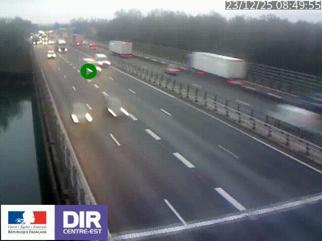 <h2>Caméra trafic à la jonction entre l'A46 (Rocade-est de Lyon) et l'A42 à hauteur de Vault-en-Velin en direction de Marseille</h2>