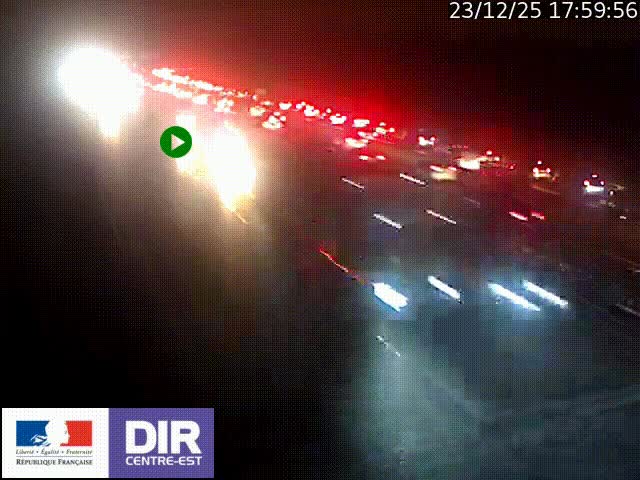 <h2>Caméra trafic à la jonction entre l'A46 (Rocade-est de Lyon) et l'A42 à hauteur de Vault-en-Velin en direction de Marseille</h2>