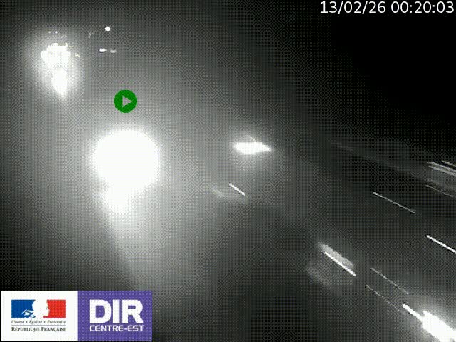 <h2>Caméra trafic à la jonction entre l'A46 (Rocade-est de Lyon) et l'A42 à hauteur de Vault-en-Velin en direction de Marseille</h2>