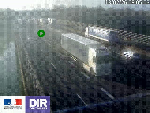 <h2>Caméra trafic à la jonction entre l'A46 (Rocade-est de Lyon) et l'A42 à hauteur de Vault-en-Velin en direction de Marseille</h2>