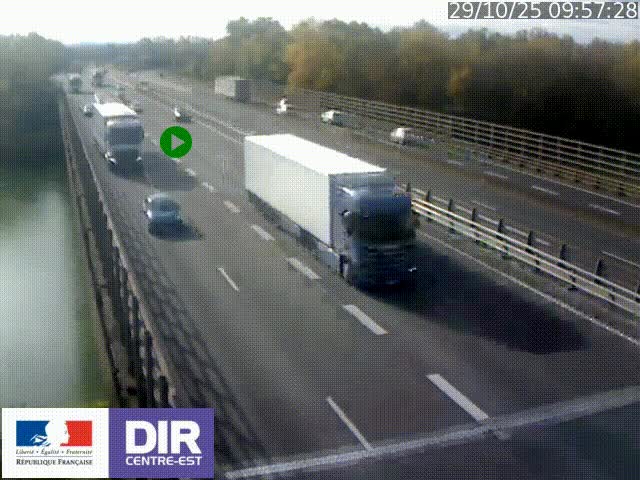 <h2>Caméra trafic à la jonction entre l'A46 (Rocade-est de Lyon) et l'A42 à hauteur de Vault-en-Velin en direction de Marseille</h2>
