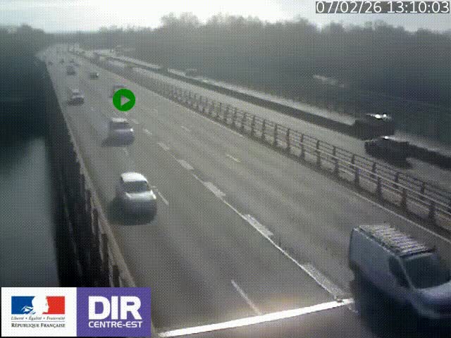 <h2>Caméra trafic à la jonction entre l'A46 (Rocade-est de Lyon) et l'A42 à hauteur de Vault-en-Velin en direction de Marseille</h2>