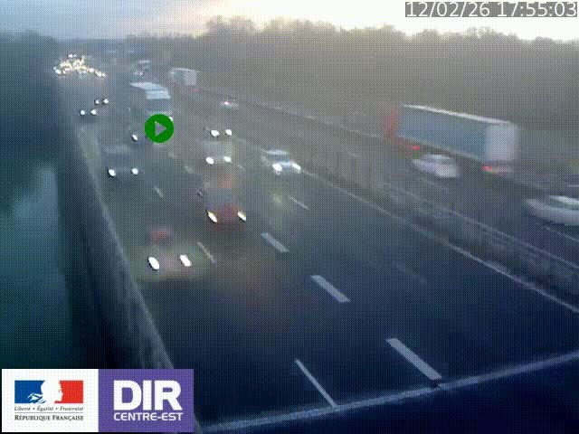 <h2>Caméra trafic à la jonction entre l'A46 (Rocade-est de Lyon) et l'A42 à hauteur de Vault-en-Velin en direction de Marseille</h2>