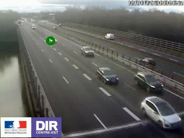 <h2>Caméra trafic à la jonction entre l'A46 (Rocade-est de Lyon) et l'A42 à hauteur de Vault-en-Velin en direction de Marseille</h2>