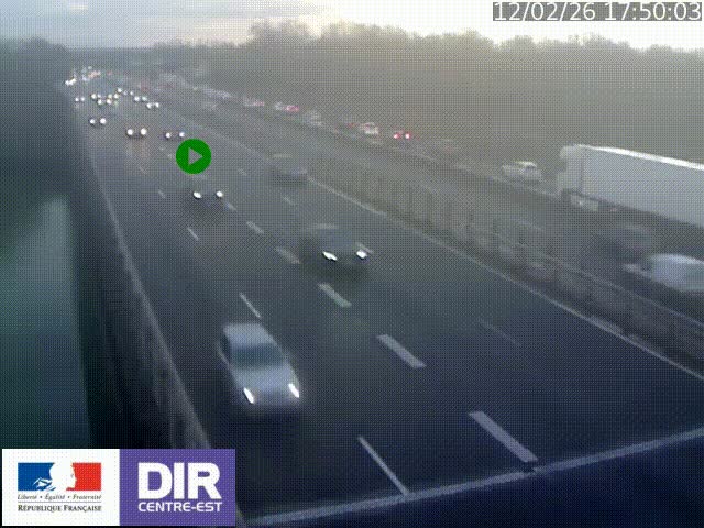 <h2>Caméra trafic à la jonction entre l'A46 (Rocade-est de Lyon) et l'A42 à hauteur de Vault-en-Velin en direction de Marseille</h2>