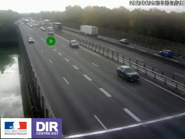 <h2>Caméra trafic à la jonction entre l'A46 (Rocade-est de Lyon) et l'A42 à hauteur de Vault-en-Velin en direction de Marseille</h2>