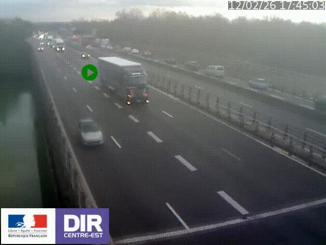 <h2>Caméra trafic à la jonction entre l'A46 (Rocade-est de Lyon) et l'A42 à hauteur de Vault-en-Velin en direction de Marseille</h2>
