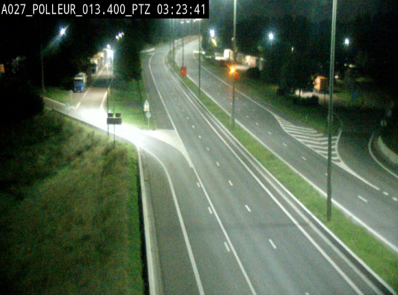 <h2>Webcam A27/E42 avec vue sur le parking de l'aire de Polleur, après le Viaduc de Polleur à Theux. Vue orientée vers Liège</h2>