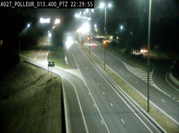 <h2>Webcam A27/E42 avec vue sur le parking de l'aire de Polleur, après le Viaduc de Polleur à Theux. Vue orientée vers Liège</h2>