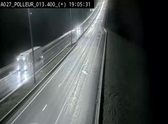 <h2>Webcam sur l'A27/E42 à hauteur du Viaduc de Polleur, juste après l'aire de Polleur</h2>