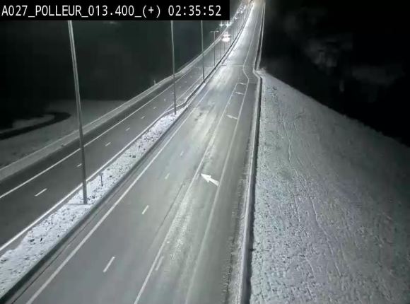 <h2>Webcam sur l'A27/E42 à hauteur du Viaduc de Polleur, juste après l'aire de Polleur</h2>