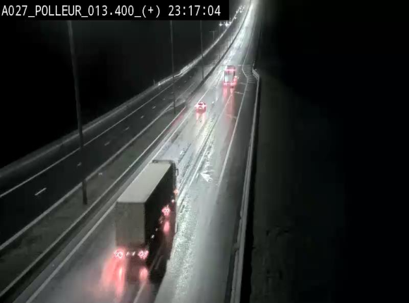 <h2>Webcam sur l'A27/E42 à hauteur du Viaduc de Polleur, juste après l'aire de Polleur</h2>