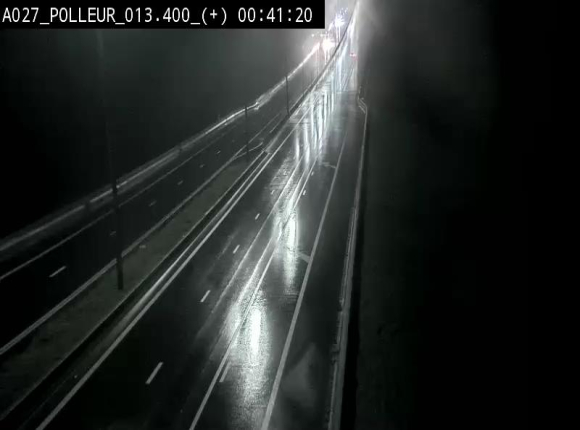 <h2>Webcam sur l'A27/E42 à hauteur du Viaduc de Polleur, juste après l'aire de Polleur</h2>