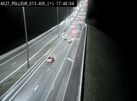 Webcam sur l'A27/E42 à hauteur du Viaduc de Polleur, juste après l'aire de Polleur