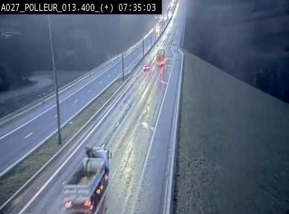 Webcam sur l'A27/E42 à hauteur du Viaduc de Polleur, juste après l'aire de Polleur